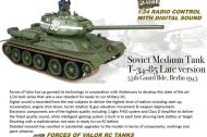 Forces Of Valor 1/24 RC Radio Control Soviet T-34/85 Tank
